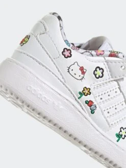 Adidas Originals X Hello Kitty Infant Forum Low Trainers - White/Black -Sport Sphere VHBR2 SQ6 0000000269 WHITE BLACK SLd