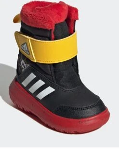 Adidas Sportswear Unisex Infant Winterplay Mickey Mouse Trainers - Black/Multi -Sport Sphere VHBTJ SQ3 0000000292 BLACK MULTI SLf