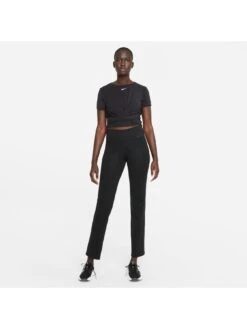 Nike The One Twist Cropped Short Sleeve T-Shirt - Black -Sport Sphere VHGJ3 SQ3 0000000004 BLACK MDo