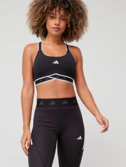 Adidas Performance Powerimpact Training Medium-support Techfit Bra - Black