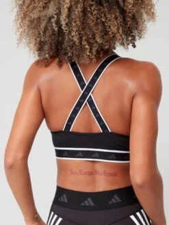 Adidas Performance Powerimpact Training Medium-support Techfit Bra - Black -Sport Sphere VHZJN SQ4 0000000004 BLACK MDd