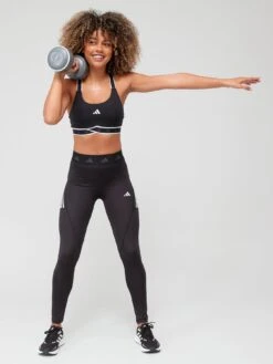 Adidas Performance Powerimpact Training Medium-support Techfit Bra - Black -Sport Sphere VHZJN SQ5 0000000004 BLACK MDd1