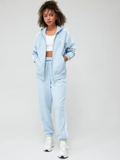 Adidas Sportswear Essentials 3-stripes French Terry Oversized Full-zip Hoodie - Blue -Sport Sphere VHZJP SQ3 0000000020 BLUE MDo