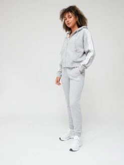 Adidas Sportswear Essentials 3-stripes French Terry Bomber Full-zip Hoodie - Grey -Sport Sphere VHZJR SQ6 0000000005 GREY MDd2