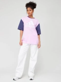 Adidas Sportswear Essentials Big Logo Boyfriend T-shirt - Light Purple -Sport Sphere VHZK3 SQ3 0000001367 LIGHT PURPLE MDo