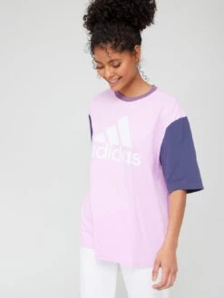 Adidas Sportswear Essentials Big Logo Boyfriend T-shirt - Light Purple -Sport Sphere VHZK3 SQ4 0000001367 LIGHT PURPLE MDd