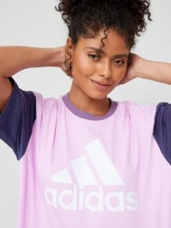 Adidas Sportswear Essentials Big Logo Boyfriend T-shirt - Light Purple -Sport Sphere VHZK3 SQ5 0000001367 LIGHT PURPLE MDd1