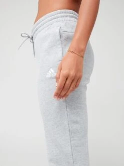 Adidas Sportswear Essentials Linear French Terry Cuffed Joggers - Grey/White -Sport Sphere VHZKD SQ4 0000000005 GREY MDd