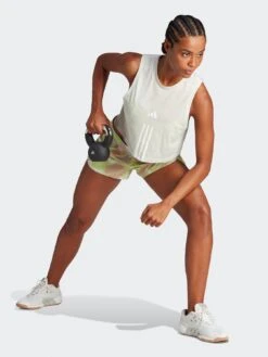 Adidas Performance Train Essentials Cotton 3-stripes Crop Tank Top - Grey -Sport Sphere VHZKM SQ3 0000000005 GREY MDo