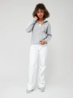 Adidas Sportswear Essentials 3-stripes French Terry Regular Full-zip Hoodie - Grey -Sport Sphere VHZM5 SQ6 0000000005 GREY MDd2