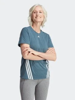 Adidas Performance Train Icons 3-Stripes T-Shirt - Green