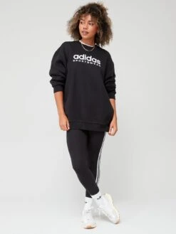 Adidas Sportswear All Szn Fleece Graphic Sweatshirt - Black -Sport Sphere VHZP1 SQ3 0000000004 BLACK MDo