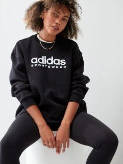 Adidas Sportswear All Szn Fleece Graphic Sweatshirt - Black -Sport Sphere VHZP1 SQ4 0000000004 BLACK MDd