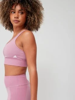 Adidas Performance Yoga Essentials Light-support Bra - Pink -Sport Sphere VHZPO SQ4 0000000063 PINK MDd