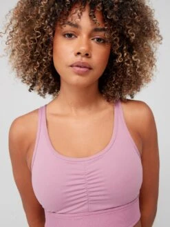 Adidas Performance Yoga Essentials Light-support Bra - Pink -Sport Sphere VHZPO SQ6 0000000063 PINK MDd2