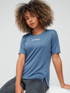 Adidas Women's Multi T-shirt - Blue -Sport Sphere VHZRQ SQ5 0000000005 GREY MDd1