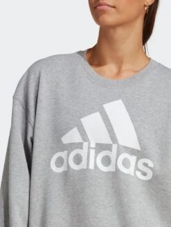 Adidas Sportswear Essentials Big Logo Oversized French Terry Sweatshirt - Grey/White -Sport Sphere VHZS3 SQ4 0000000005 GREY MDd