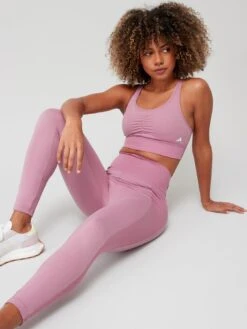 Adidas Women's Performance Yoga Essentials 7/8 Leggings - PINK -Sport Sphere VHZSW SQ6 0000000063 PINK MDd2
