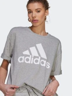 Adidas Sportswear Essentials Big Logo Boyfriend T-shirt - Grey/White -Sport Sphere VHZUB SQ4 0000000005 GREY MDd