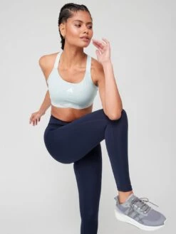 Adidas Performance Powerimpact Luxe Training Medium-support Bra - Green -Sport Sphere VHZUJ SQ6 0000000047 GREEN MDd2