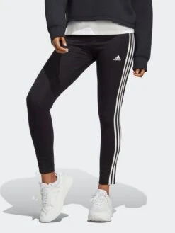 Adidas Sportswear Essentials 3-stripes High-waisted Single Shirt Leggings - Black/White