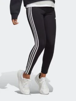 Adidas Sportswear Essentials 3-stripes High-waisted Single Shirt Leggings - Black/White -Sport Sphere VHZV7 SQ3 0000000019 BLACK WHITE MDo
