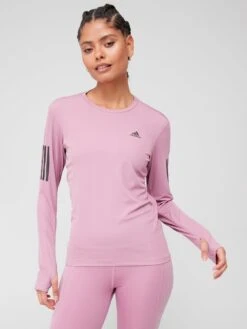 Adidas Performance Own The Run Long-sleeve Top - Pink