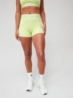 Adidas Performance Techfit Hyperglam 3-inch Short Leggings - Green -Sport Sphere VHZVT SQ6 0000000047 GREEN MDd2