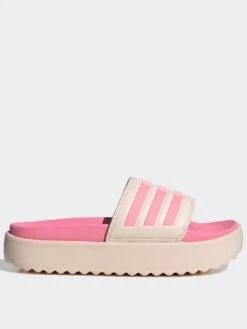 Adidas Sportswear Adilette Platform Sliders - Pink
