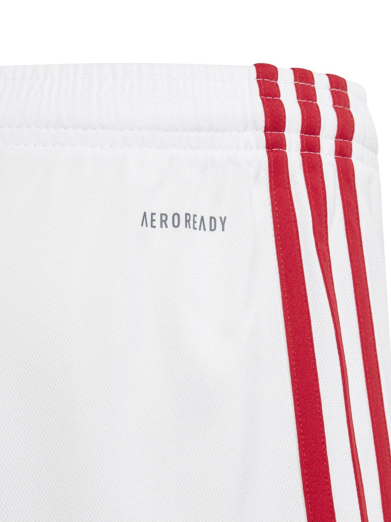 Adidas Ajax Junior 23/24 Home Stadium Shorts - White 3 Adidas Ajax Junior 23/24 Home Stadium Shorts - White - Image 3