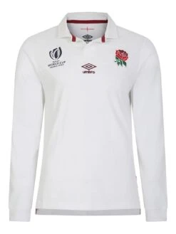 Umbro Mens England WC Home Classic Long Sleeve Jersey - White