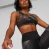 Puma Womens Mid Impact 4Keeps Graphic Bra - Black