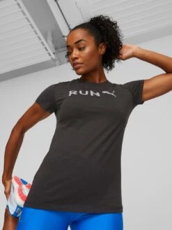 Puma Running Graphic Tee - Black