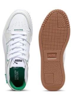 Puma Carina Street Wip - White/Green -Sport Sphere VJV0L SQ5 0000000329 WHITE GREEN SLu
