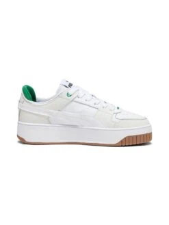 Puma Carina Street Wip - White/Green -Sport Sphere VJV0L SQ6 0000000329 WHITE GREEN SLd