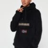 NAPAPIJRI Burgee Sherpa Half Zip Hoodie - Black