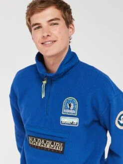 NAPAPIJRI Unlimited T-mcmurdo Half Zip Fleece - Blue -Sport Sphere VKBJS SQ4 0000000020 BLUE MDd