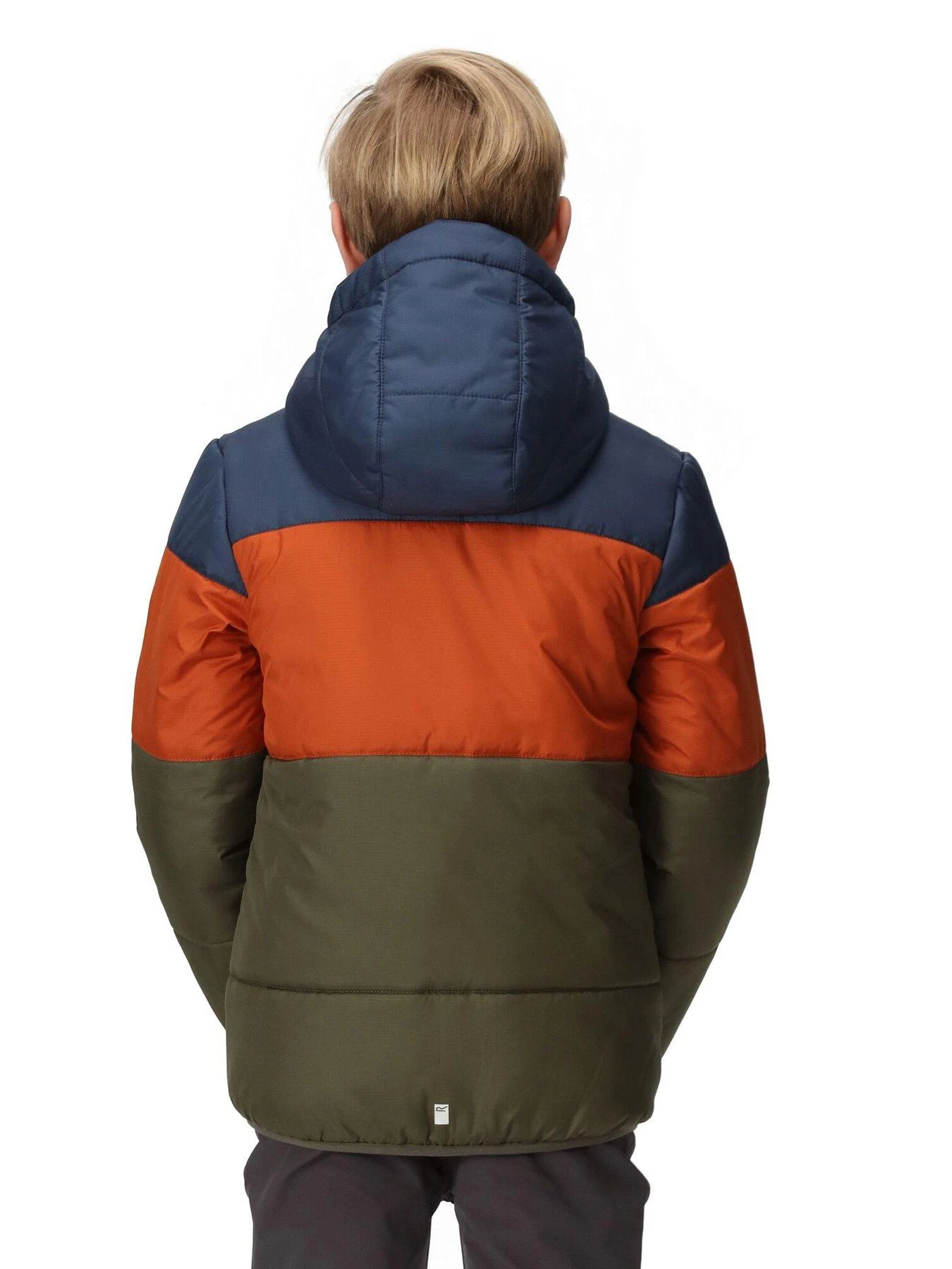 Regatta Kids Lofthouse VII Insulated Jacket - Khaki/Blue 2 Regatta Kids Lofthouse VII Insulated Jacket - Khaki/Blue - Image 2