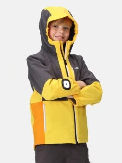 Regatta Kids Boys Hydrate VIII 3 In 1 Waterproof Jacket With Sleeve Torch - Yellow -Sport Sphere VKEKN SQ2 0000000076 YELLOW MDf