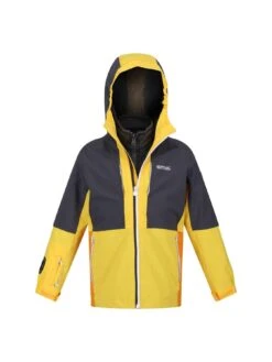 Regatta Kids Boys Hydrate VIII 3 In 1 Waterproof Jacket With Sleeve Torch - Yellow -Sport Sphere VKEKN SQ4 0000000076 YELLOW SLd