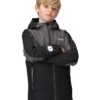 Regatta Unisex Beamz III Waterproof Jacket With Sleeve Torch - Black/Grey
