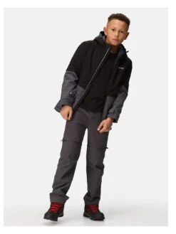 Regatta Junior Boys Highton IV Padded Waterproof Jacket - Black/Grey -Sport Sphere VKELP SQ3 0000000004 BLACK SLb