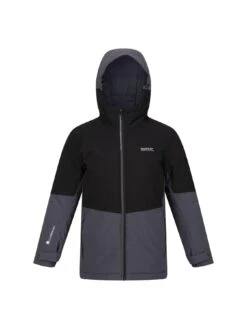 Regatta Junior Boys Highton IV Padded Waterproof Jacket - Black/Grey -Sport Sphere VKELP SQ4 0000000004 BLACK SLd