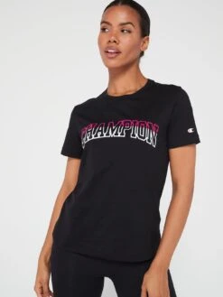 Champion Crewneck T-Shirt - Black