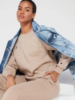 Champion Crewneck Sweatshirt - Khaki -Sport Sphere VKH32 SQ4 0000000058 KHAKI MDd