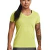 UNDER ARMOUR Training Tech Training V-Neck T-Shirt - Yellow