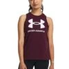 UNDER ARMOUR Womens Training Sportstyle Graphic Tank - Dark Red
