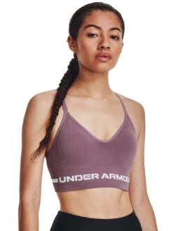 UNDER ARMOUR Low Support Training Seamless Longline Bra - Purple