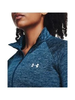 UNDER ARMOUR Womens Training Tech 1/2 Zip Long Sleeve Top - Blue -Sport Sphere VKIMM SQ4 0000000020 BLUE MDd
