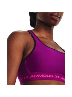 UNDER ARMOUR Training Heat Gear Armour Medium Support Crossback Sports Bra - Purple -Sport Sphere VKINF SQ3 0000000039 PURPLE MDo